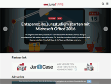 Tablet Screenshot of juratipps.com